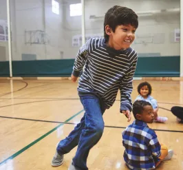 Homeschool Kids playing at the YMCA