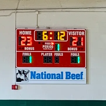 National Beef Scoreboard at Dodge City Family YMCA